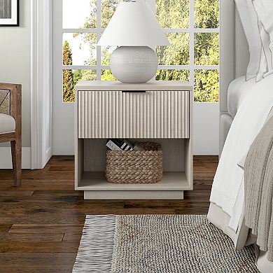 Finley & Sloane Karten Rectangular Fluted Nightstand
