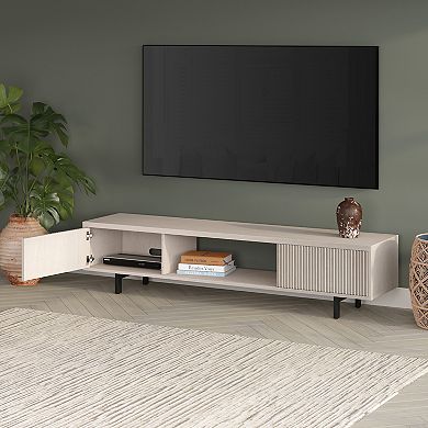 Finley & Sloane Lucien Rectangular Fluted TV Stand