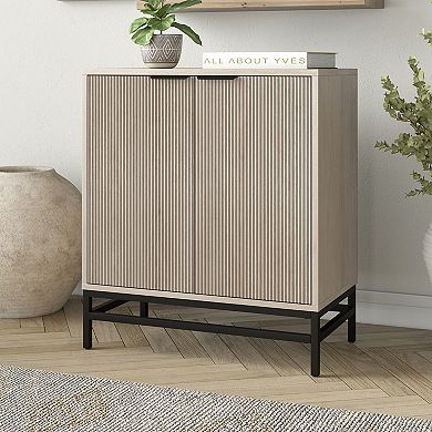Finley & Sloane Montello Rectangular Fluted Accent Cabinet