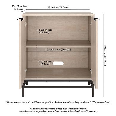 Finley & Sloane Montello Rectangular Fluted Accent Cabinet
