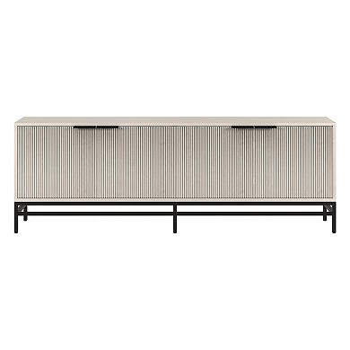 Finley & Sloane Montello Rectangular Fluted TV Stand