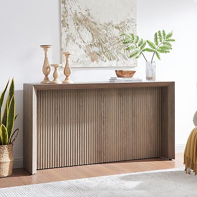 Finley & Sloane Piedmont Rectangular Fluted Console Table