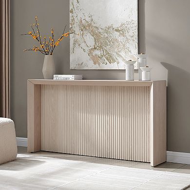 Finley & Sloane Piedmont Rectangular Fluted Console Table