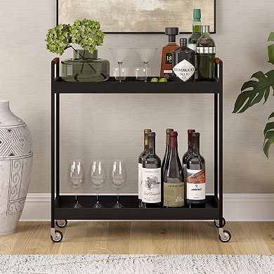 Finley & Sloane Riyo Rectangular Bar Cart