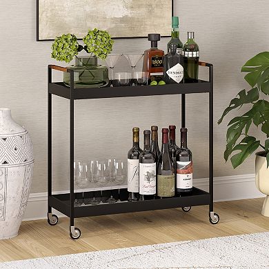 Finley & Sloane Riyo Rectangular Bar Cart