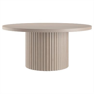 Finley & Sloane Round Fluted Coffee Table