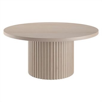 Finley & Sloane Round Fluted Coffee Table
