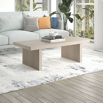 Finley & Sloane Soren Rectangular Fluted Coffee Table