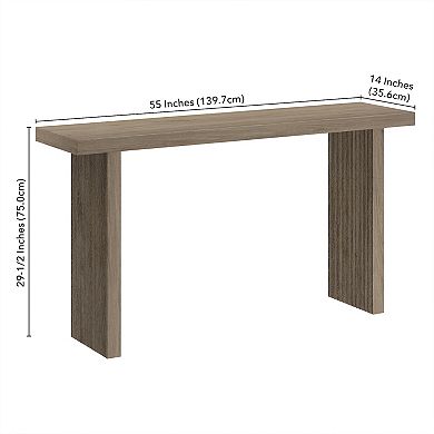 Finley & Sloane Soren Rectangular Fluted Console Table