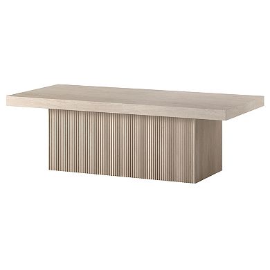 Finley & Sloane Torren Rectangular Fluted Coffee Table