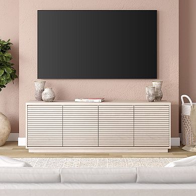 Finley & Sloane Tullis Rectangular Fluted TV Stand