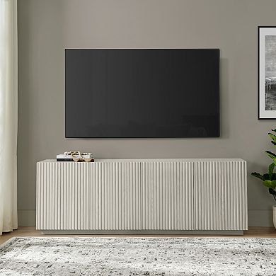 Finley & Sloane Tyler Rectangular Fluted TV Stand