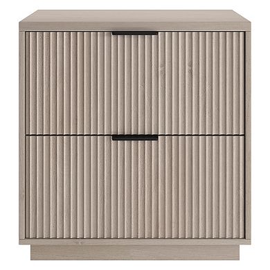 Finley & Sloane Yarden Rectangular Fluted Nightstand