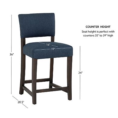 Linon Koda 2-pc. Counter Stool Set