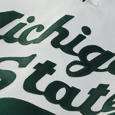 Men's White Michigan State Spartans Home Replica Hockey Jersey