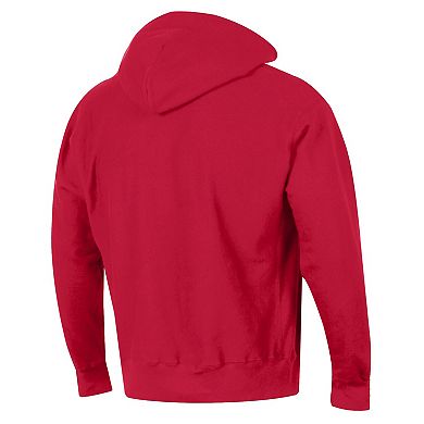 Men's Champion Red Philadelphia Phillies Reverse Weave Chenille Hoodie