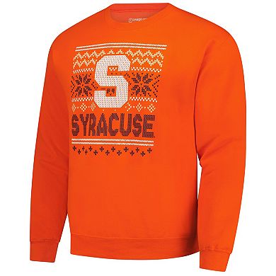 Men's Orange Syracuse Orange Holiday Fleece Sweatshirt