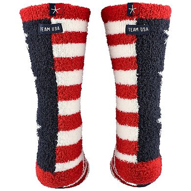 Unisex Barefoot Dreams Navy Team USA CozyChic Stars and Stripes Socks