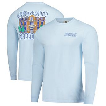 Men's Image One Light Blue Florida Gators Frosted Dreams Comfort Colors Long Sleeve T-Shirt