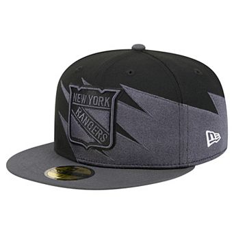 Men's New Era Black New York Rangers Spikes 59FIFTY Fitted Hat