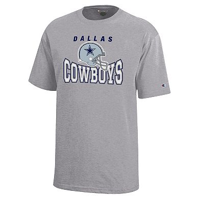 Youth Champion Gray Dallas Cowboys Graphic T-Shirt
