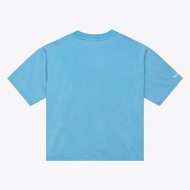 Women's Mitchell & Ness Light Blue Philadelphia Phillies Cooperstown Cropped Boxy T-Shirt