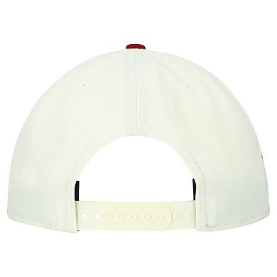 Men's New Era Cream Washington Commanders Upside Down 9FIFTY A-Frame Snapback Hat