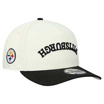 Men's New Era Cream Pittsburgh Steelers Upside Down 9FIFTY A-Frame Snapback Hat