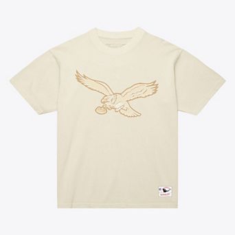 Men's Mitchell & Ness Randall Cunningham Cream Philadelphia Eagles Sandman Name & Number T-Shirt