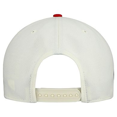 Men's New Era Cream San Francisco 49ers Upside Down 9FIFTY A-Frame Snapback Hat