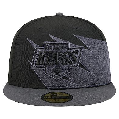 Men's New Era Black Los Angeles Kings Spikes 59FIFTY Fitted Hat