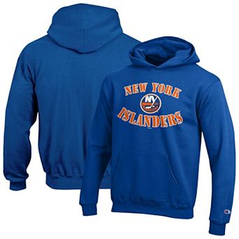 Youth Champion Blue New York Islanders Fleece Powerblend Hoodie