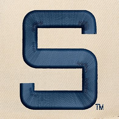 Men's Mitchell & Ness Cream/Navy Penn State Nittany Lions Two-Tone Pro Crown Adjustable Hat