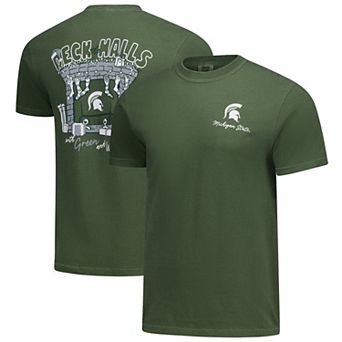 Men's Green Michigan State Spartans Deck the Halls Comfort Colors T-Shirt
