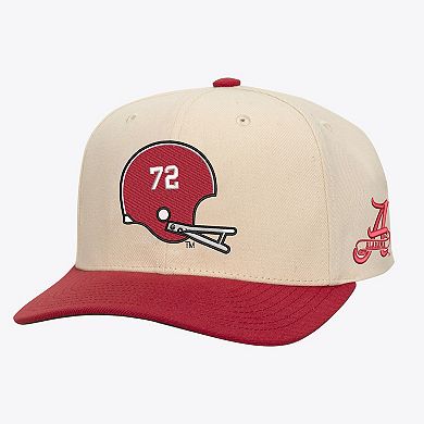 Men's Mitchell & Ness Cream/Crimson Alabama Crimson Tide Two-Tone Pro Crown Adjustable Hat