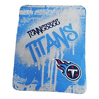 Logo Brands Tennessee Titans 50" x 60" Classic Graffiti Fleece Throw Blanket