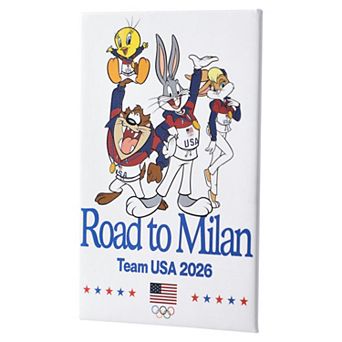 Team USA Road to Milan 2" x 3" Magnet