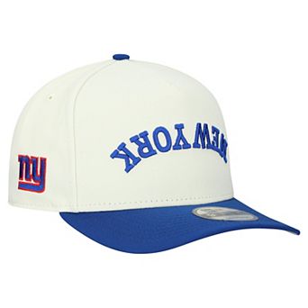 Men's New Era Cream New York Giants Upside Down 9FIFTY A-Frame Snapback Hat