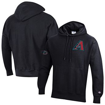 Men's Champion Black Arizona Diamondbacks Reverse Weave Chenille Hoodie