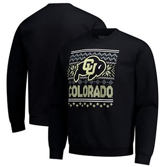 Men's Black Colorado Buffaloes Holiday Fleece Sweatshirt