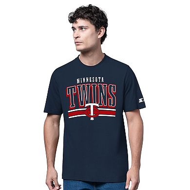 Men's Starter Heather Gray/Navy Minnesota Twins Two-Pack Long Sleeve & Short Sleeve T-Shirt Set
