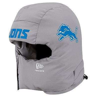 Men's New Era Gray Detroit Lions Puffer Balaclava