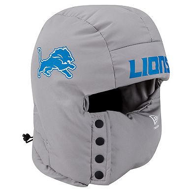 Men's New Era Gray Detroit Lions Puffer Balaclava