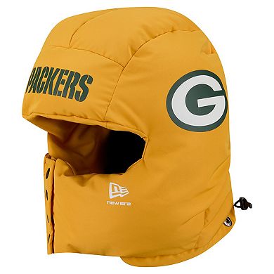 Men's New Era Gold Green Bay Packers Puffer Balaclava