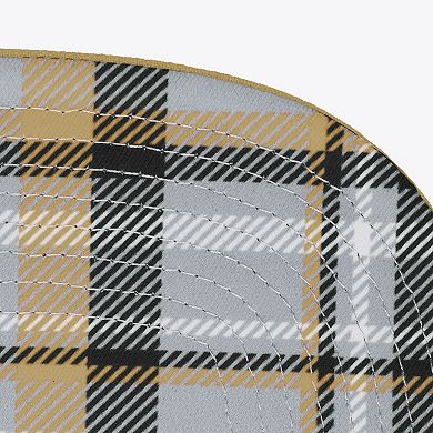 Men's Mitchell & Ness Gray/Gold UCF Knights Plaid OG Snapback Hat