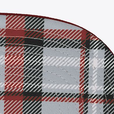 Men's Mitchell & Ness Gray/Crimson Alabama Crimson Tide Plaid OG Snapback Hat