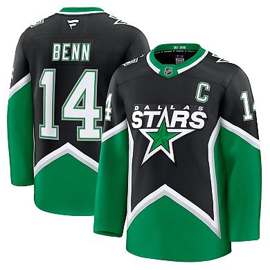 Men's Fanatics Jamie Benn Black Dallas Stars Alternate Premium Jersey