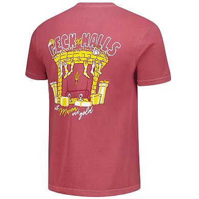 Men's Maroon Arizona State Sun Devils Deck the Halls Comfort Colors T-Shirt