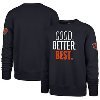 Men's '47 Navy Chicago Bears Good. Better. Best. Headline Sweatshirt