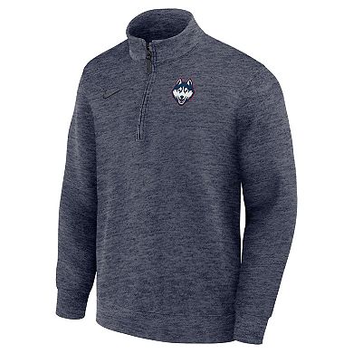 Men's Nike Navy UConn Huskies Coaches Dri-FIT Half-Zip Pullover